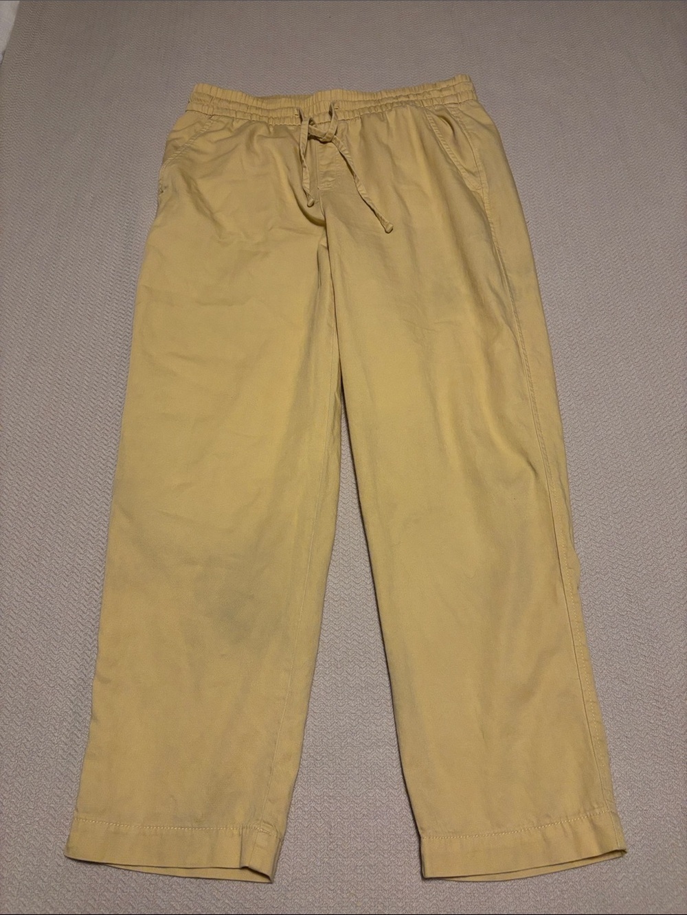 GAP Women's Yellow Drawstring Chinos